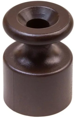 Изолятор для монтажа ретро-провода пластик Bironi Лизетта Коричневый картинка